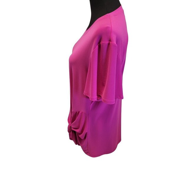 Artex Fashions Pink Tie Pullover Top Size XL NWOT - Picture 3 of 14